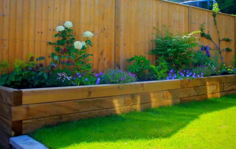 How To Build A Raised Flower Bed With Sleepers 